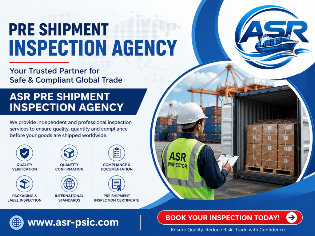 Pre Shipment Inspection Agency